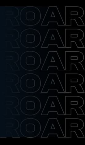 Decorative lion roar